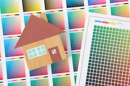 The color determination of the order houseの写真素材