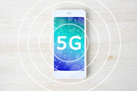 5G Smartphoneの写真素材