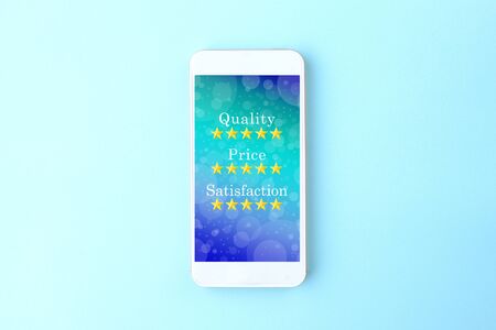 Smartphone quality, price and satisfactionの写真素材