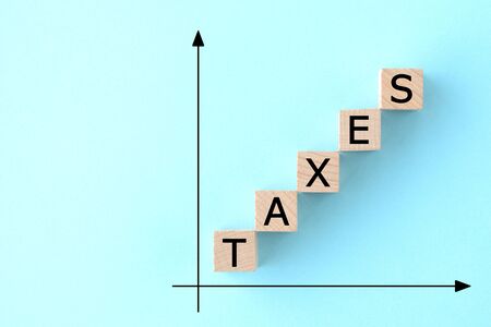 Tax-up imageの写真素材
