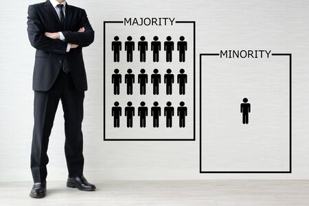Business Image: Majority and Minorityの写真素材