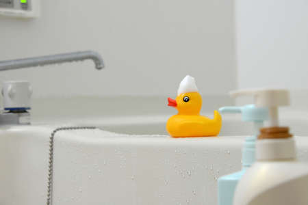 Bath Time Image - Bathtub and Duck Toys