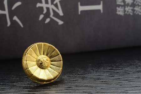 Judicial Image: Lawyer Badges and Imitations of the Dictionary of Six Lawsの写真素材