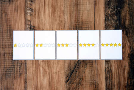 Evaluation and assessment imageの写真素材