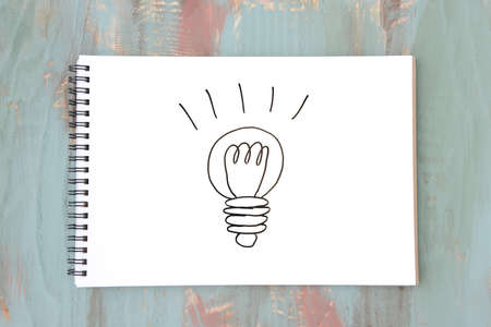 Good Idea Image - Handwritten Bean Bulb