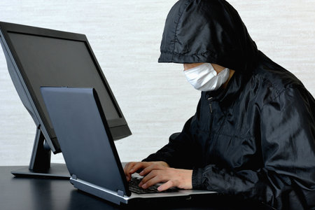 Hacking Hacker Imageの写真素材
