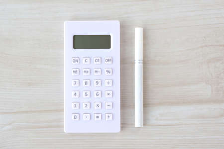 Cigarettes and Calculatorsの写真素材