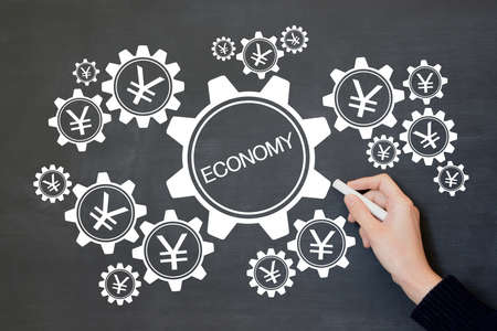 Image of turning the economyの写真素材