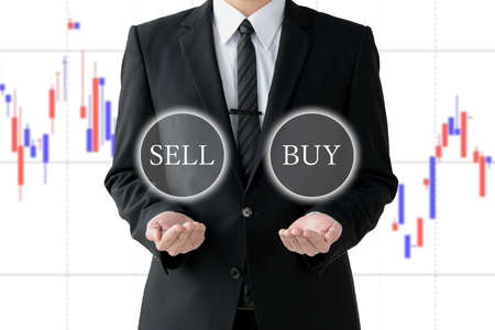 Stock Trading Image - Buy or Sellの写真素材