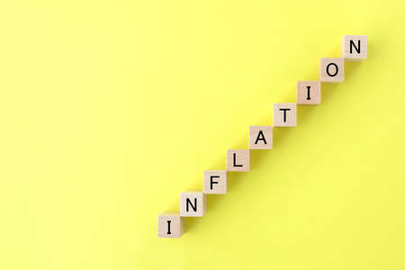 Graph image representing inflationの写真素材