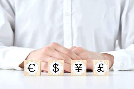 Image to select a currency symbolの写真素材