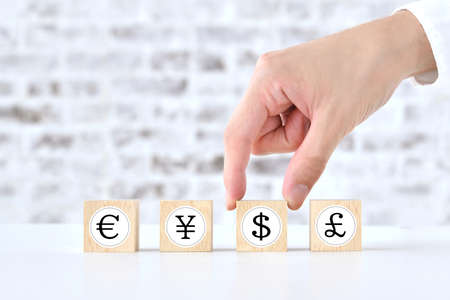 Image to select a currency symbolの写真素材