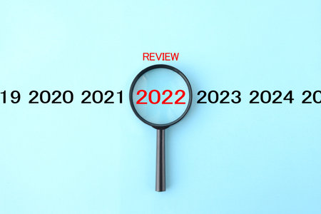 Looking back on 2022の写真素材