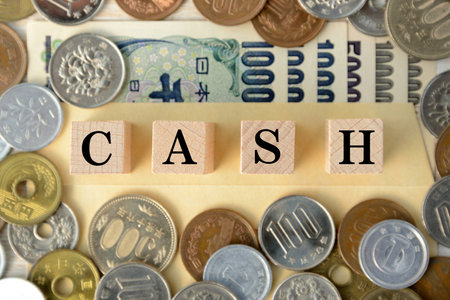 Image of Japan yen and cashの写真素材