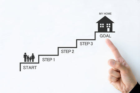 Flow and steps to purchase my home / houseの写真素材
