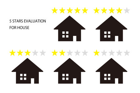 Star rating for housingのイラスト素材