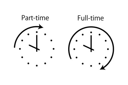 Part-time and full-time icons