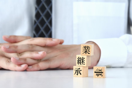 Image of a manager who failed in business successionの写真素材