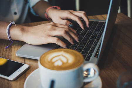 View of freelancer workの写真素材