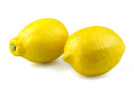 lemon isolated white backgroundの写真素材