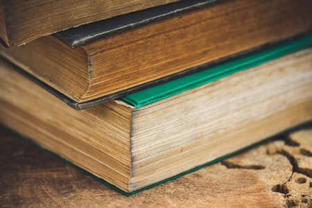 Ancient books on the table