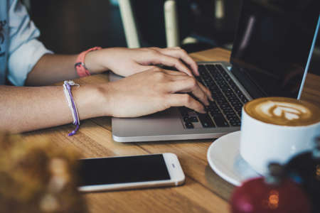 View of freelancer workの写真素材