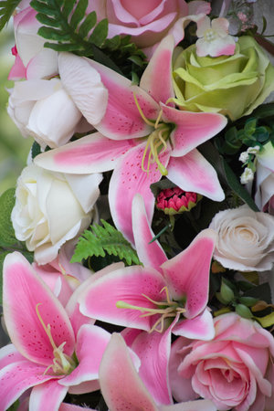 flower bouquet backgroundの写真素材
