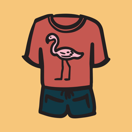 T-shirt and shorts template for website and banner. vector illustration EPS 10.のイラスト素材