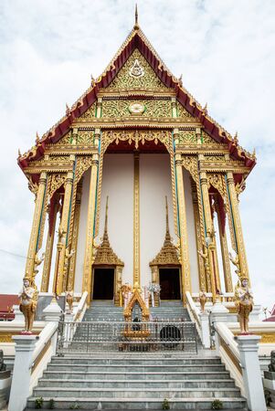 Ubosot of Wat Saladang, Bangkok, Thailand の写真素材
