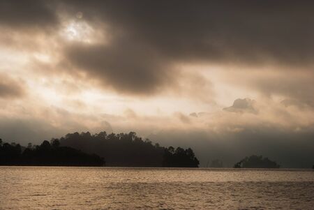 scenic view at Khao Sok National park, Thailandの写真素材