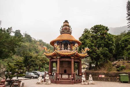 Taiwan Shrine on Alisan national parkの写真素材