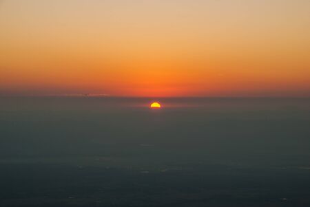 Sunrise view on the hill at  Khao Kho, Petchaboon, Thailandの写真素材