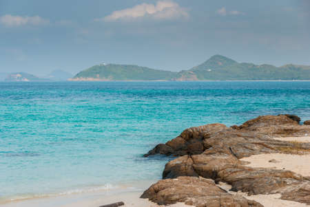 Travel destination : beautiful seascape at Koh Samaesarn, Chonburi, Thailandの写真素材