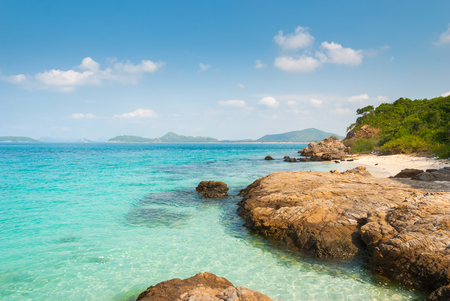 Travel destination : beautiful seascape at Koh Samaesarn, Chonburi, Thailandの写真素材