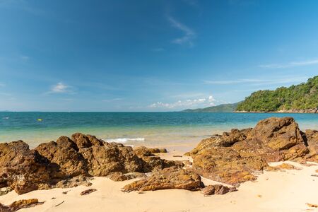 Scenic view, Beach on Phayam island, Ranong, Thailandの写真素材