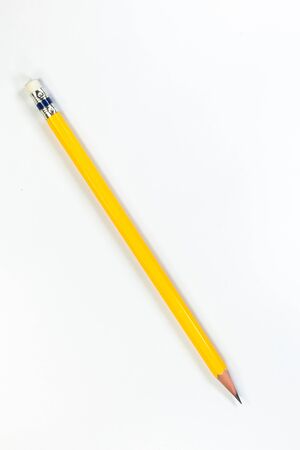 ISOLATED PENCIL ON WHITE BACKGROUNDの写真素材