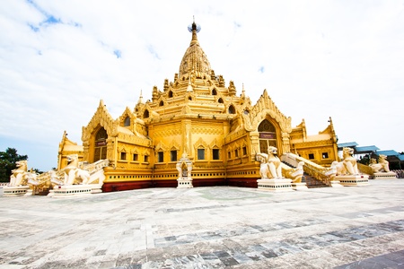 Swe Taw Myat Paya, Buddha Replica Tooth Relic Pagoda, Yangon,Myanmaの写真素材