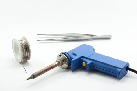 electric soldering gunの写真素材