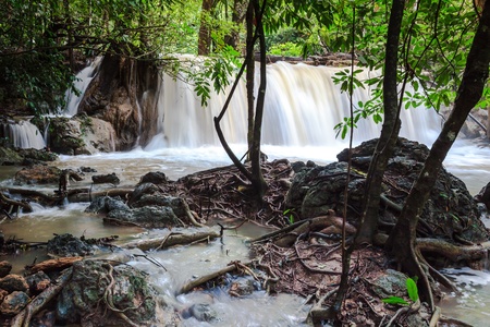 Huay mae khamin waterfallsの写真素材