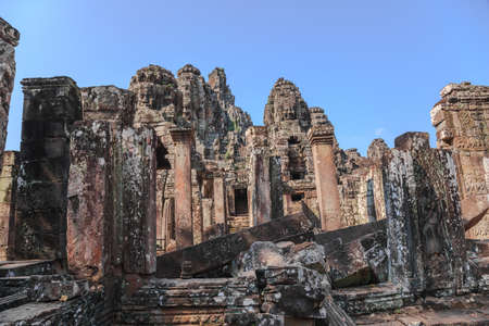 Ruin of ancient angkor thom in siem reap, cambodia