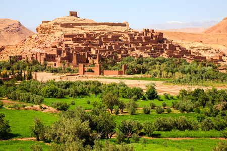 Kasbah of ait benhaddou in moroccoのeditorial素材