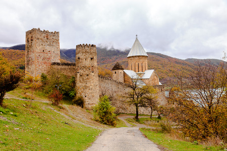 Ananuri Fortress is a medieval fortress located near Georgian Military Road north of Mtskheta, Georgiaのeditorial素材