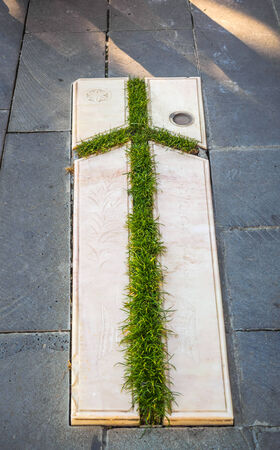 Cross in Bodbe Nunnery Monastry, Sighnaghi, Georgiaの写真素材