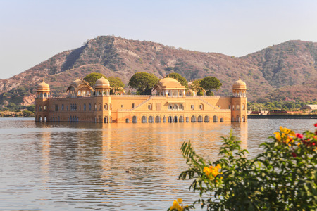 Jal Mahal in Jaipur, The Water Palace in Man Sagar Lake, Rajasthan, Indiaのeditorial素材