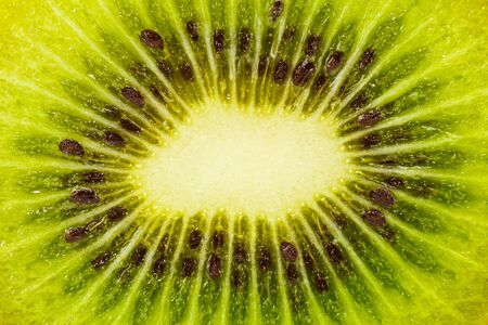 Closeup picture of Kiwi Fruitの写真素材