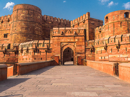 Agra Fort site located in Agra Uttar Pradesh Indiaのeditorial素材