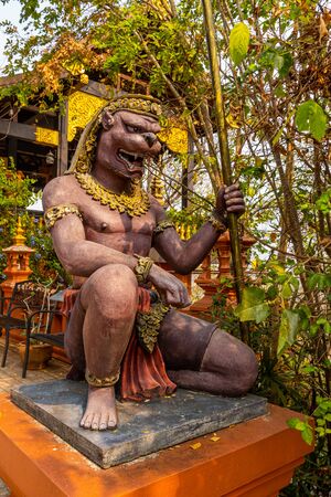 Wat Phra That Doi Phra Chan in Mea Tha District, Lampang, Thailand.の写真素材