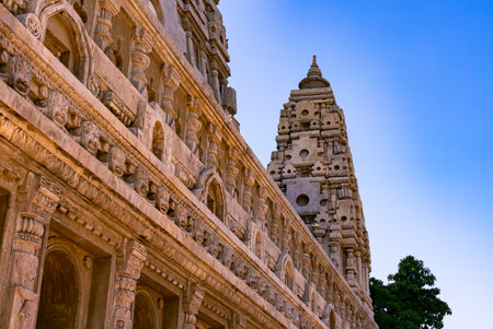 Sculpture decoration pattern at the pagoda in Wat Chong Kham in Ngao District, Lampang Province, Thailand.の写真素材