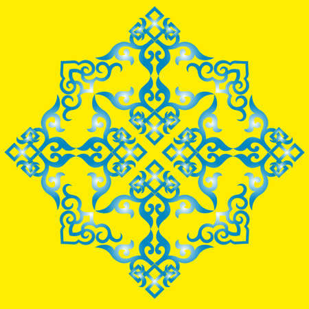 vector oriental chinese ornament, asian traditional pattern, floral vintage element, cut silhouette,...