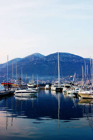 yachts in the sea portのeditorial素材